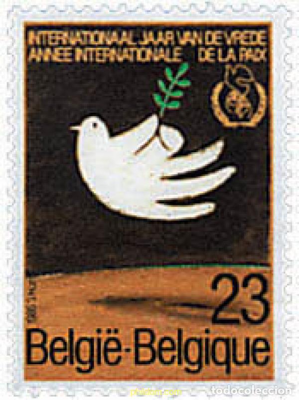 Sellos: 85367 MNH BELGICA 1986 A&Ntilde;O INTERNACIONAL DE LA PAZ