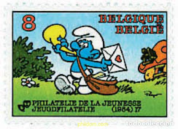 Sellos: 84729 MNH BELGICA 1984 FILATELIA DE LA JUVENTUD. PITUFO