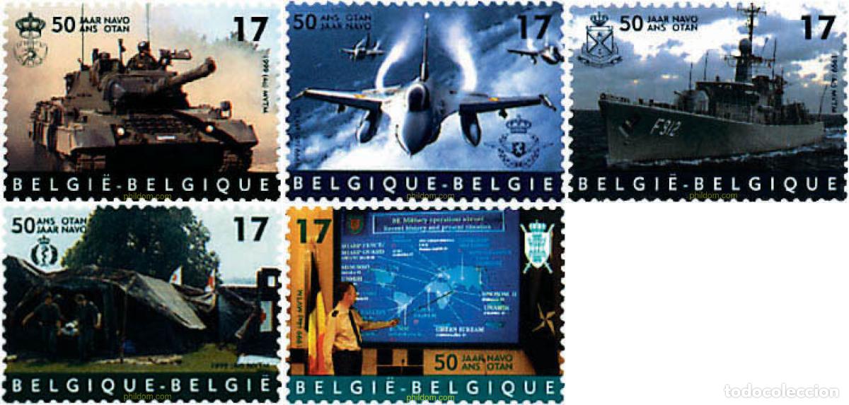 Sellos: 85372 MNH BELGICA 1999 50 ANIVERSARIO DE LA OTAN
