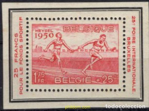 Briefmarken: 159005 HINGED BELGICA 1950 CAMPEONATOS DE EUROPA DE ATLETISMO EN BRUSELAS
