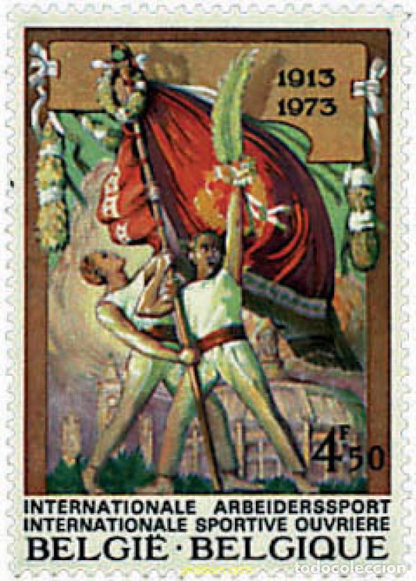 Briefmarken: 84718 MNH BELGICA 1973 60 ANIVERSARIO DE LA INTERNACIONAL DEPORTIVA OBRERA