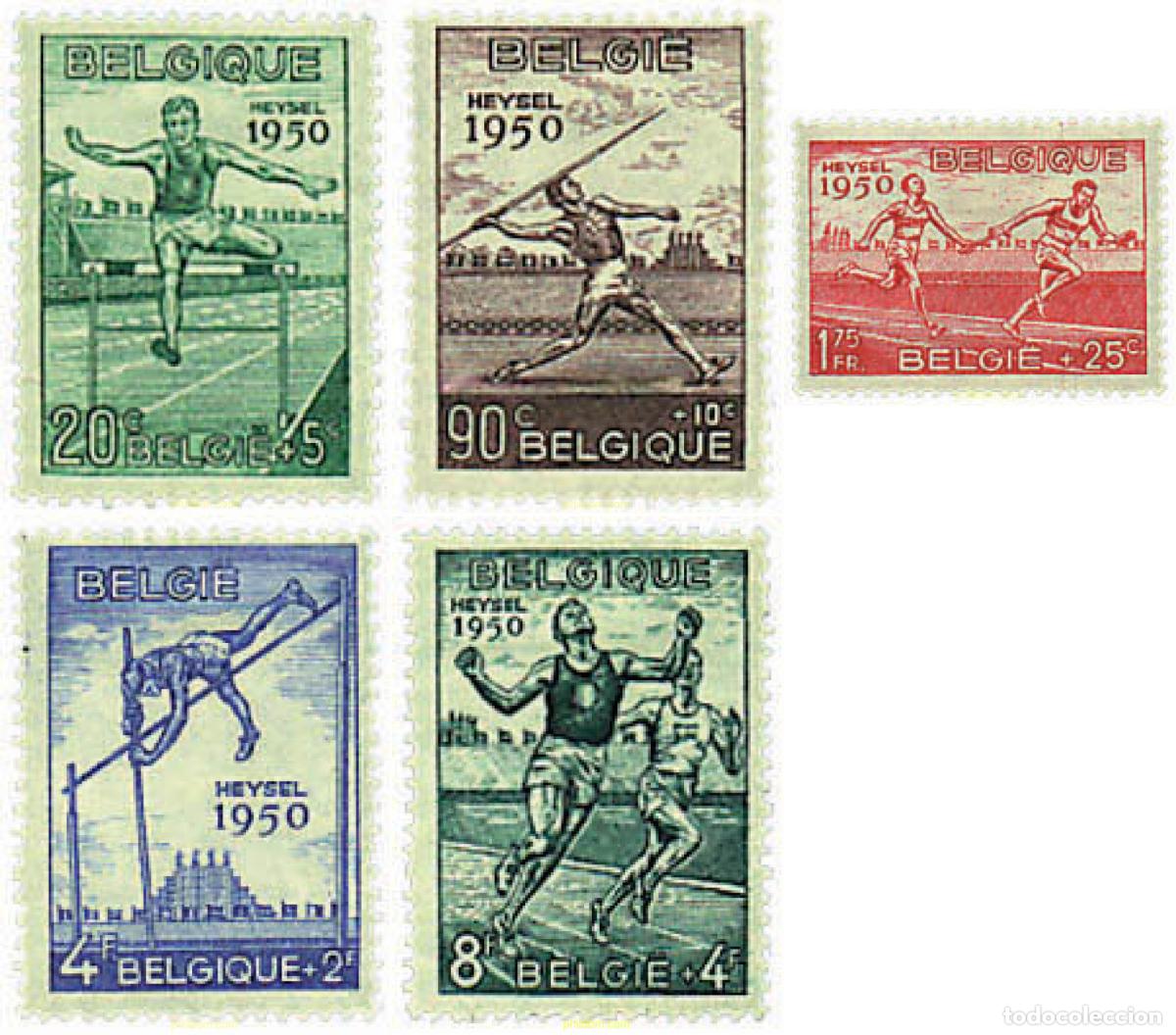 Briefmarken: 85618 MNH BELGICA 1950 CAMPEONATOS DE EUROPA DE ATLETISMO EN BRUSELAS