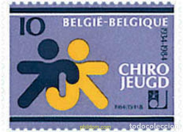Sellos: 85313 MNH BELGICA 1984 50 ANIVERSARIO DEL MOVIMIENTO JUVENIL DE INSPIRACION CRISTIANA &rdquo;CHIROJEUGD&rdquo;