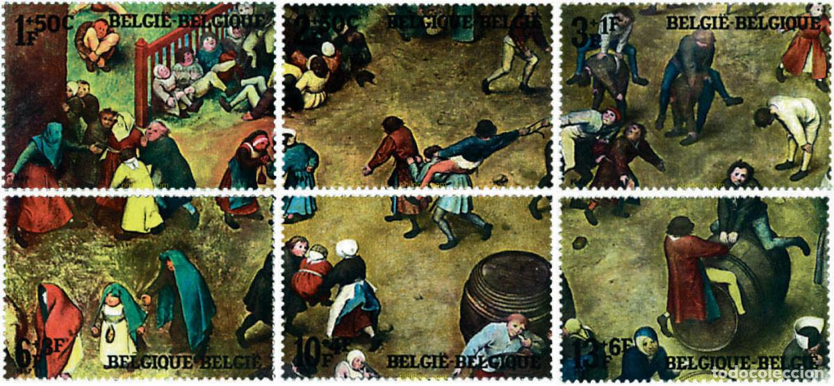Sellos: 84288 MNH BELGICA 1967 PRO OBRAS DE SOLIDARIDAD. PINTURAS DE PIERRE BRUEGEL EL VIEJO