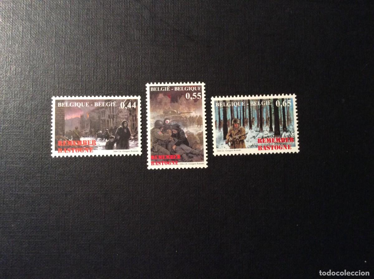 Sellos: BELGICA N&ordm; YVERT 3316/8*** A&Ntilde;O 2004. II GUERRA MUNDIAL. 60 ANIVERSARIO DE LA BATALLA DE LAS ARDENAS