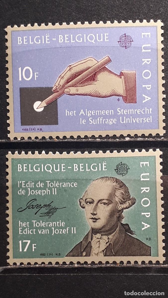 Sellos: B&Eacute;LGICA. A&Ntilde;O 1982. **. YVERT 2048/9