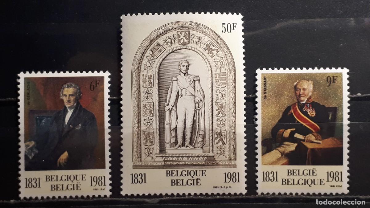 Sellos: B&Eacute;LGICA. A&Ntilde;O 1981. **. YVERT 2001/3