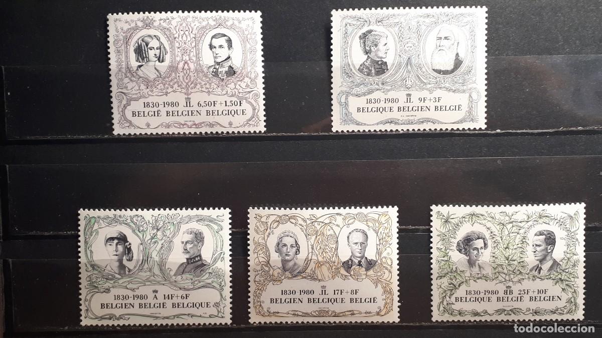 Sellos: B&Eacute;LGICA. A&Ntilde;O 1980. **. YVERT 1978/82