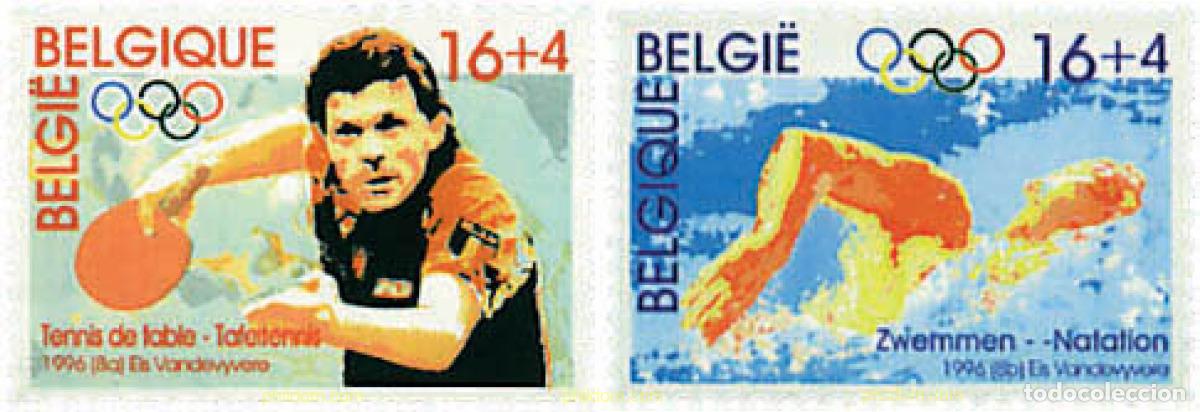 Sellos: 86107 MNH BELGICA 1996 26 JUEGOS OLIMPICOS VERANO ATLANTA 1996 - CENTENARIO DE LOS JUEGOS OLIMPICOS