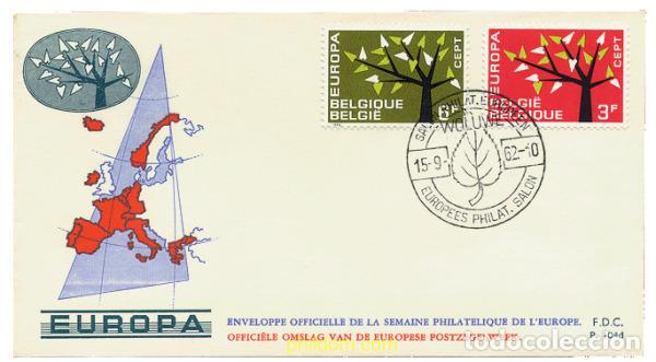 Sellos: 22980 MNH BELGICA 1962 EUROPA CEPT. ARBOL CON 19 HOJAS