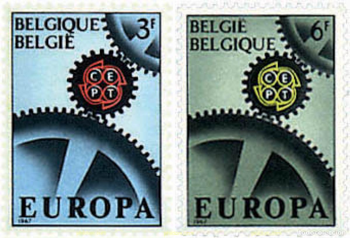 Sellos: 85922 MNH BELGICA 1967 EUROPA CEPT. ENGRANAJES