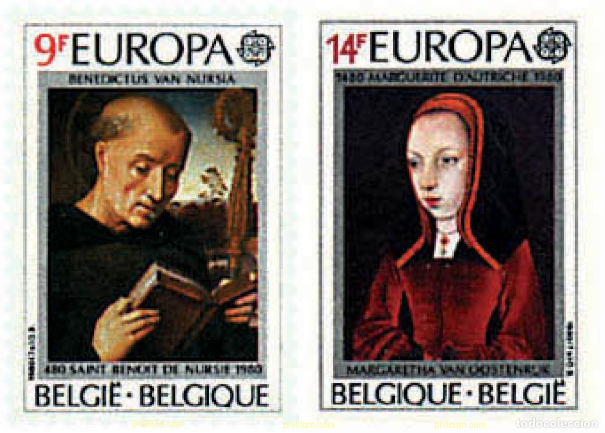Sellos: 85935 MNH BELGICA 1980 EUROPA CEPT. PERSONAJES