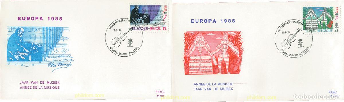 Sellos: 23003 MNH BELGICA 1985 EUROPA CEPT. A&Ntilde;O EUROPEO DE LA MUSICA