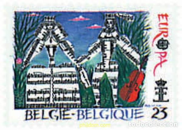 Sellos: 217916 MNH BELGICA 1985 EUROPA CEPT. A&Ntilde;O EUROPEO DE LA MUSICA