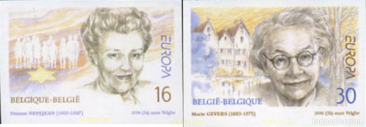 Sellos: 13969 MNH BELGICA 1996 EUROPA CEPT. MUJERES CELEBRES