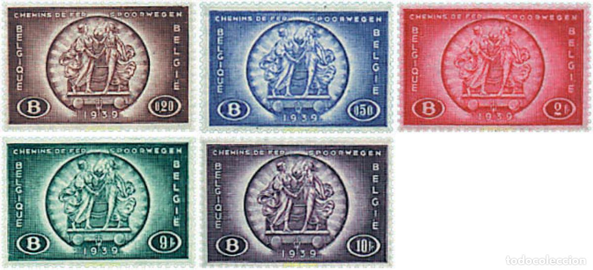Sellos: 83686 MNH BELGICA 1939 CONGRESO INTERNACIONAL DE FERROCARRILES
