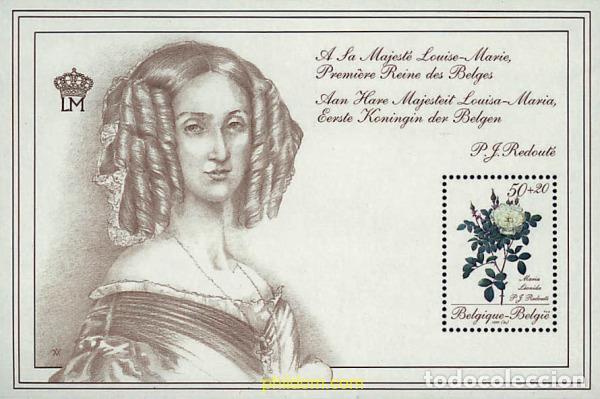Sellos: 99486 MNH BELGICA 1990 PROMOCION DE LA FILATELIA. ROSAS DE PIERRE-JOSEPH REDOUT&Eacute;