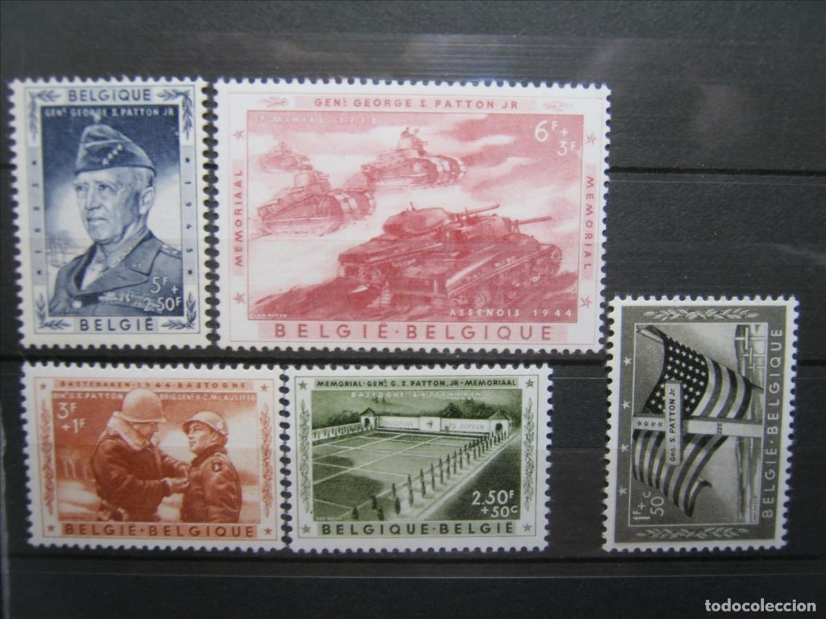 Briefmarken: B&Eacute;LGICA 1957 SERIE YVERT 1032/1036 MNH** SIN CHARNELA LUJO LEER.