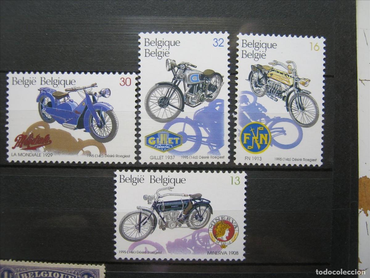 Sellos: B&Eacute;LGICA 1995 MOTOCICLETAS SERIE YVERT 2615/2618 MNH** SIN CHARNELA LUJO.