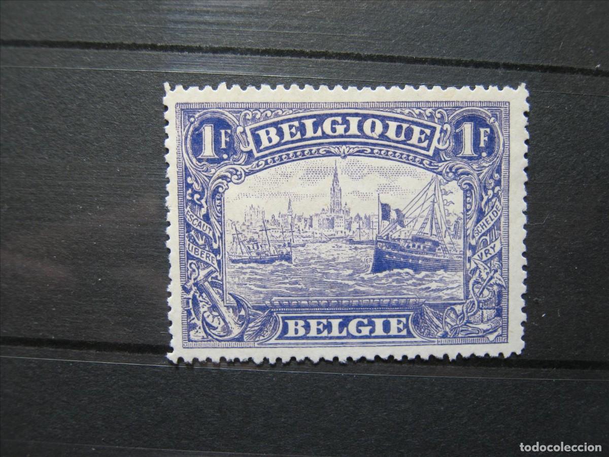 Sellos: B&Eacute;LGICA 1915 SERIE YVERT 146 NUEVO SIN GOMA PERFECTO.