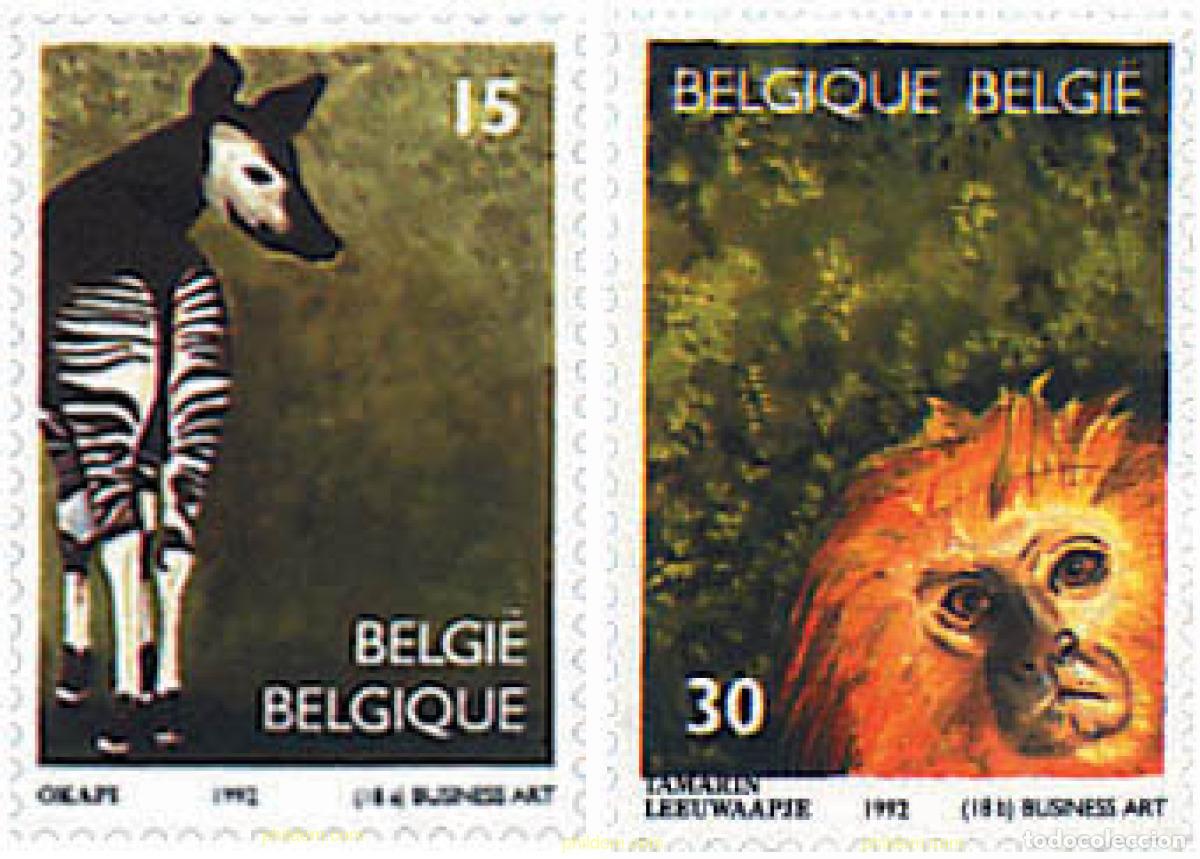 Sellos: 85232 MNH BELGICA 1992 150 ANIVERSARIO DEL ZOO DE AMBERES
