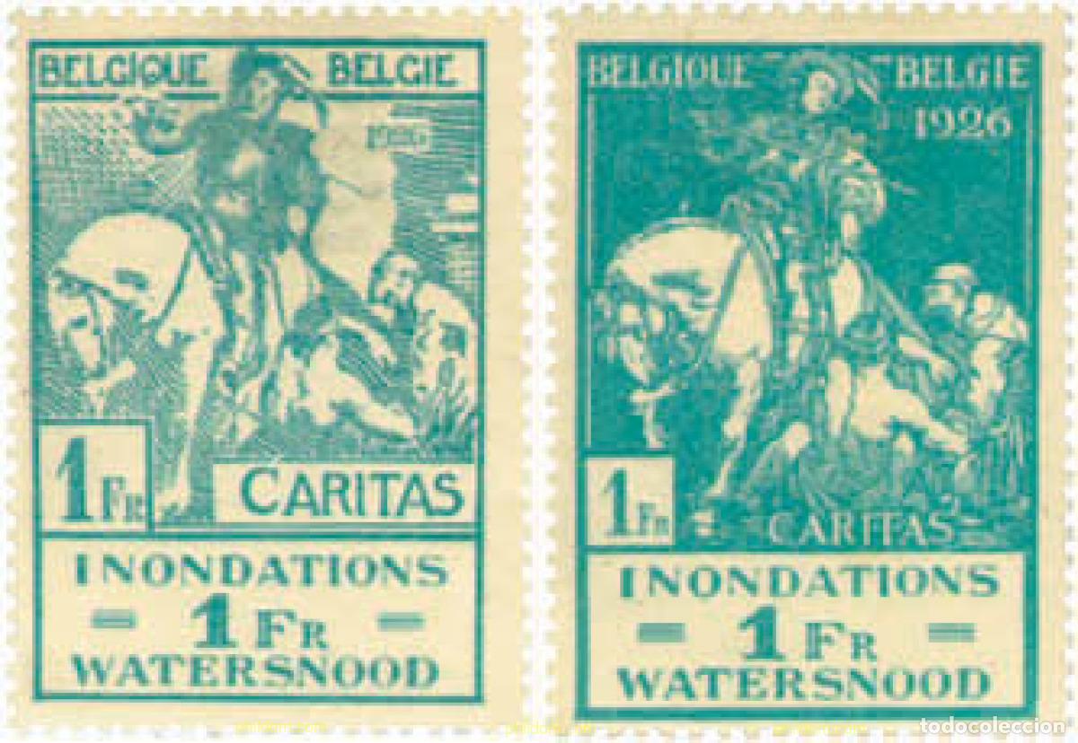 Stamps: 290947 HINGED BELGICA 1926 PRO VICTIMAS DE LAS INUNDACIONES DEL RIO MEUSE