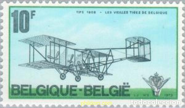 Sellos: 84446 MNH BELGICA 1973 PIONEROS DE LA AVIACION
