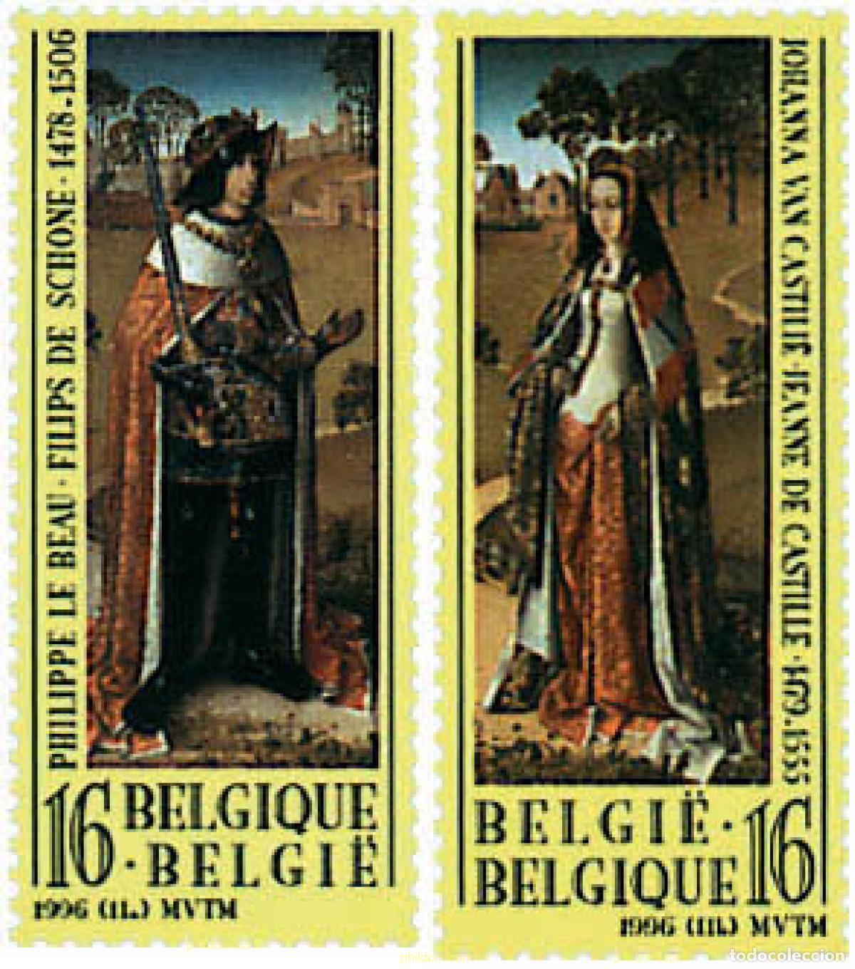 Sellos: 85303 MNH BELGICA 1996 500 ANIVERSARIO DE LA ENTRADA EN BRUSELAS DE FELIPE EL HERMOSO Y JUANA LA LO