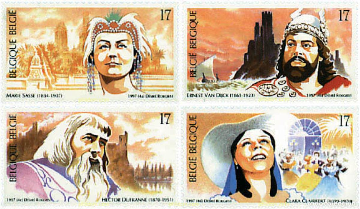 Sellos: 85320 MNH BELGICA 1997 CANTANTES DE OPERA