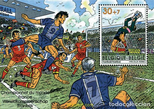 Stamps: 85361 MNH BELGICA 1998 COPA DEL MUNDO DE FUTBOL. FRANCIA-98