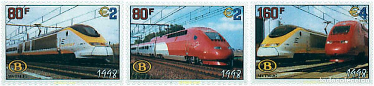Stamps: 87937 MNH BELGICA 1998 TRENES MODERNOS