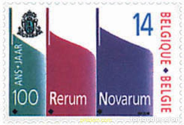 Sellos: 77912 MNH BELGICA 1991 CENTENARIO DE LA ENCICLICA RERUM NOVARUM
