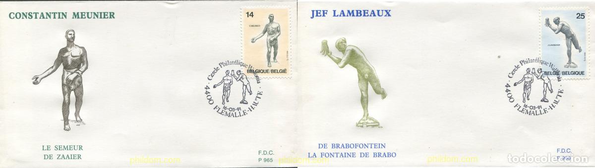 Selos: 407399 MNH BELGICA 1991 ESCULTURAS BELGAS DEL SIGLO XIX