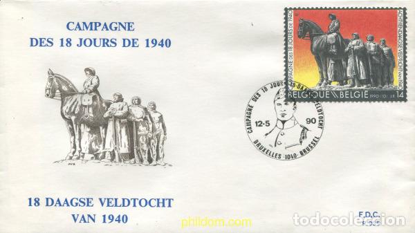 Sellos: 407415 MNH BELGICA 1990 50 ANIVERSARIO DE LA CAMPA&Ntilde;A DE LOS 18 DIAS DE 1940