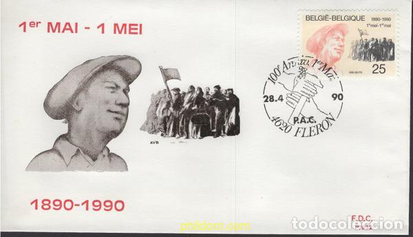 Sellos: 407414 MNH BELGICA 1990 CENTENARIO DEL PRIMERO DE MAYO