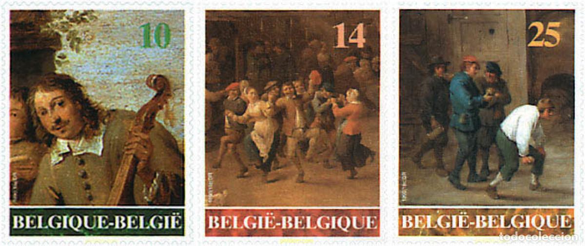 Sellos: 86043 MNH BELGICA 1990 OBRAS DE ARTE BELGAS EN EL EXTRANJERO. PINTURAS DE D. TENIERS II EL JOVEN