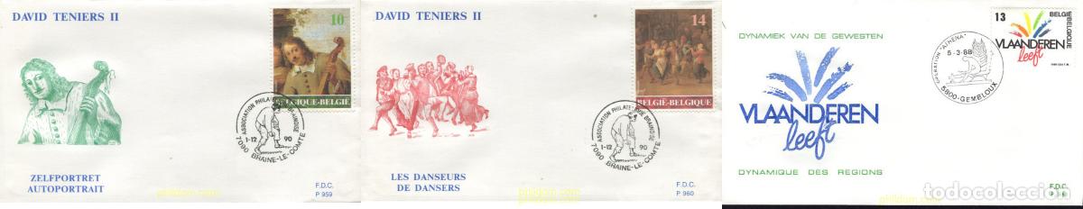 Sellos: 407422 MNH BELGICA 1990 OBRAS DE ARTE BELGAS EN EL EXTRANJERO. PINTURAS DE D. TENIERS II EL JOVEN