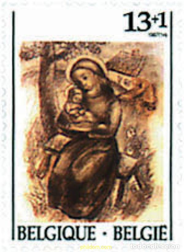 Sellos: 85398 MNH BELGICA 1987 NAVIDAD Y A&Ntilde;O NUEVO