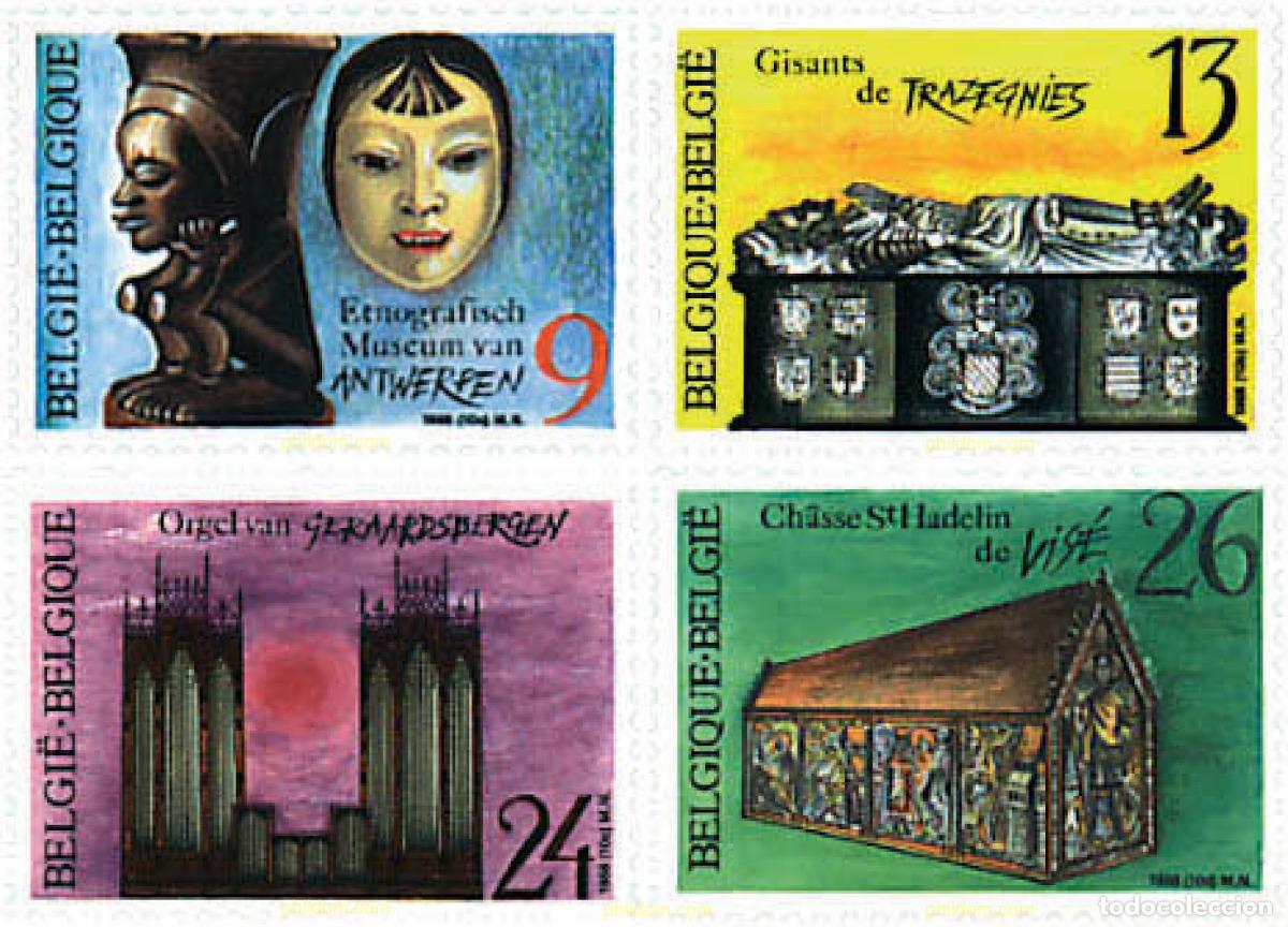 Sellos: 84915 MNH BELGICA 1988 PATRIMONIO CULTURAL