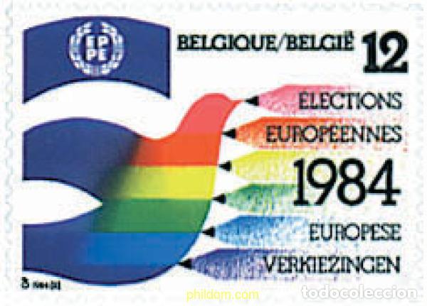 Sellos: 85302 MNH BELGICA 1984 ELECCIONES AL PARLAMENTO EUROPEO