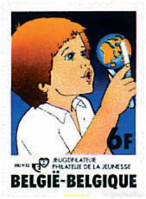 Francobolli: 85195 MNH BELGICA 1981 FILATELIA DE LA JUVENTUD