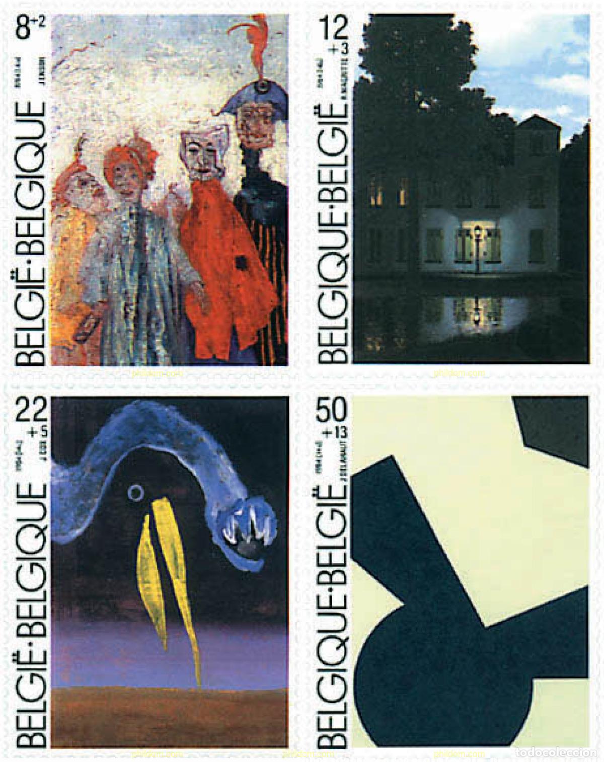 Briefmarken: 85311 MNH BELGICA 1984 PRO OBRAS CULTURALES. INAGURACION DEL MUSEO DE ARTE MODERNO DE BRUSELAS