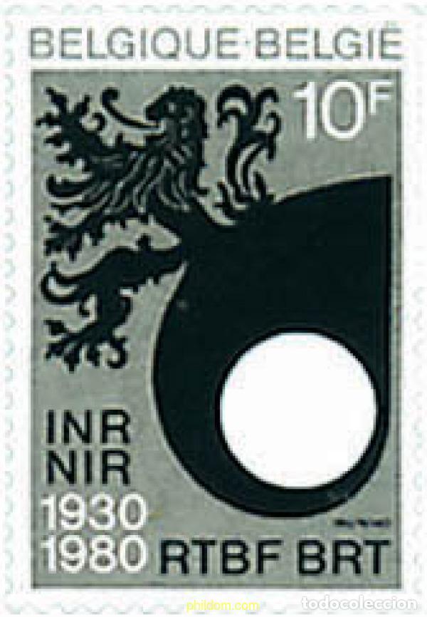Sellos: 84652 MNH BELGICA 1980 50 ANIVERSARIO DEL SERVICIO PUBLICO DE LA RADIODIFUSION