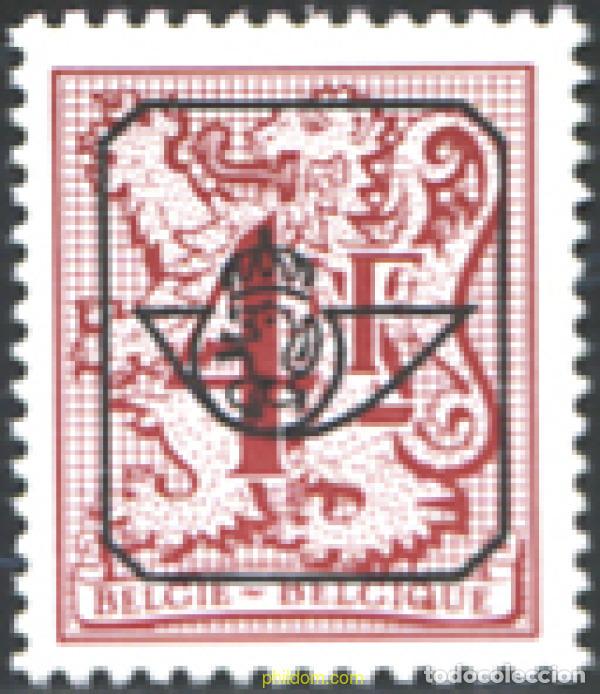 Sellos: 196007 MNH BELGICA 1980 CIFRA SOBRE LEON HERALDICO