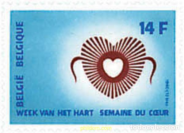 Sellos: 84651 MNH BELGICA 1980 SEMANA DEL CORAZON
