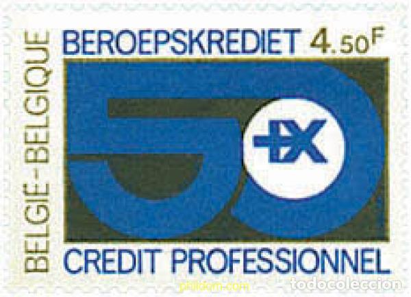 Sellos: 84560 MNH BELGICA 1979 50 ANIVERSARIO DE LA CAJA NACIONAL DE CREDITO PROFESIONAL