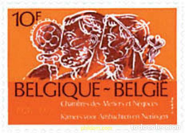 Sellos: 84561 MNH BELGICA 1979 50 ANIVERSARIO DE LAS NUEVE CAMARAS DE OFICIOS Y NEGOCIOS