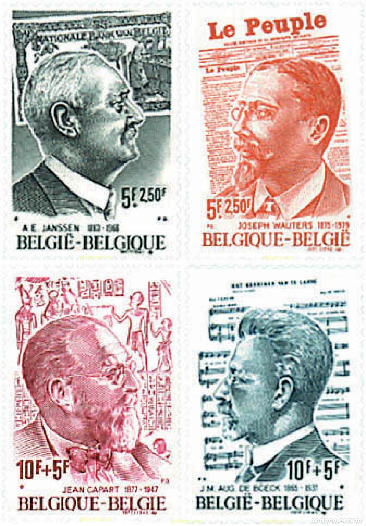 Sellos: 84538 MNH BELGICA 1977 PRO SOLIDARIDAD. PERSONAJES