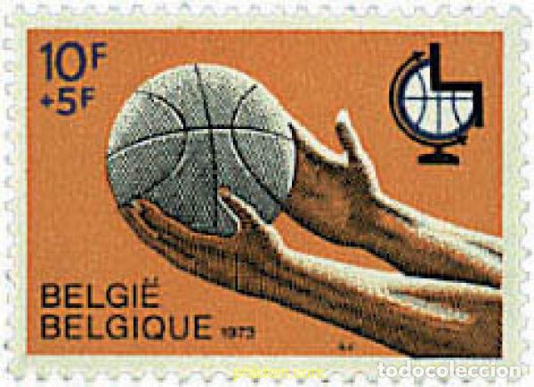 Timbres: 84442 MNH BELGICA 1973 1 CAMPEONATO DEL MUNDO DE BALONCESTO PARA MINUSVALIDOS