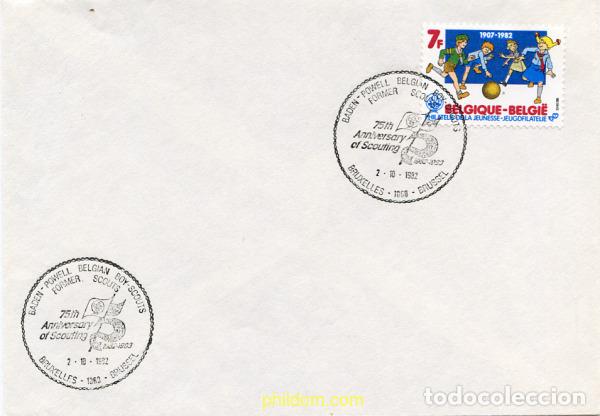 Sellos: 265850 MNH BELGICA 1982 FILATELIA DE LA JUVENTUD Y 75 ANIVERSARIO DEL ESCULTISMO